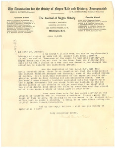 Letter from Alice Dunbar-Nelson to W. E. B. Du Bois