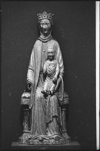 Museum of Fine Arts: medieval sculpture titled Virgin and Child