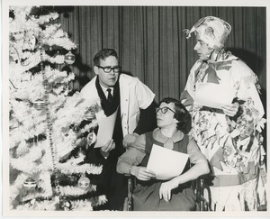 Clients performing in Christmas play