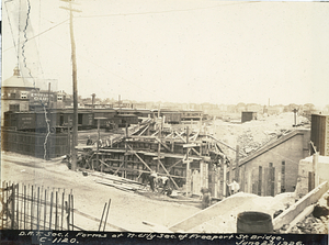 Forms at northwesterly section of Freeport Street bridge