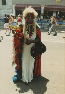 Marsha P. Johnson at Christopher Street Liberation Day Parade, 1978