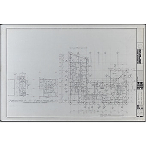 United South End Settlements Central Facility, Boston, Massachusetts, plan at floor 3, levels 5 & 6, miscellaneous detail plans