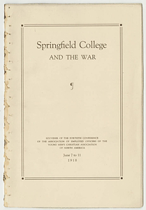 Springfield College and the War (June 7 to 11, 1918)