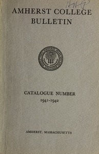 Amherst College Catalog 1941/1942