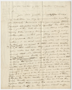 Edward Hitchcock letter to the editor of the Boston Recorder