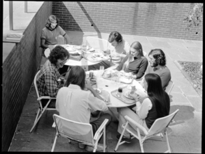 Photographs of students on campus, 1973 September 5 and 10