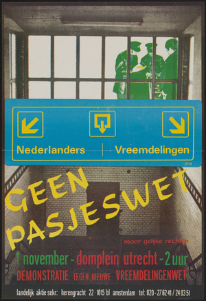 Geen pasjeswet : Nederlanders, Vreemdelingen