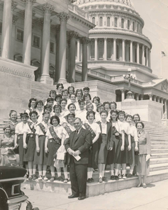 Sharon Girl Scouts at the Capitol