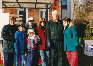 Greenwood St neighbors at Patriots' Day 1995