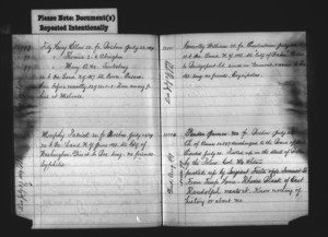 Tewksbury Almshouse Intake Record: Fitz Henry, Mary A.