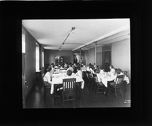 Boys in dining room