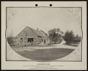 Exterior view of Richardson's Mill, Aberjona River, Woburn, Mass., undated