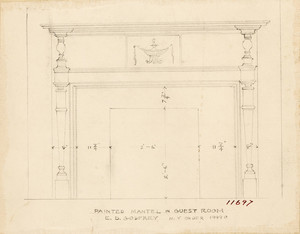 "Painted Mantel in Guest Room E. D. Godfrey"
