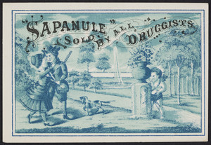 Trade card for Sapanule, lotion, location unknown, undated