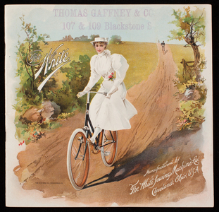 White Bicycle, then and now portfolio, as manufactured by the White Sewing Machine Company, Cleveland, Ohio