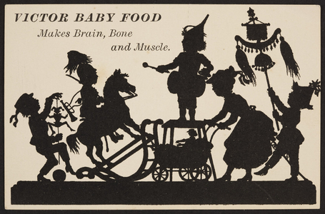 Trade card for Victor Baby Food, location unknown, undated