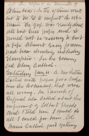 Thomas Lincoln Casey Notebook, November 1889-January 1890, 78, at the report of Mouth of Columbia