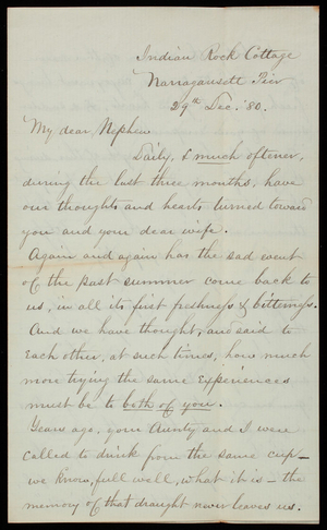 William R. Babcock to Thomas Lincoln Casey, December 29, 1880