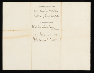 Appropriation for Building for State War and Navy Departments - last ...