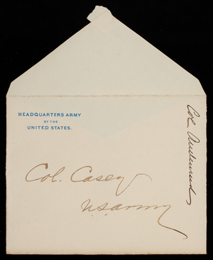 [Joseph C.] Andenried to Thomas Lincoln Casey, February 5, 1878
