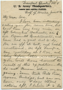 Letter from Walter M. Dickinson to Asa Williams Dickinson