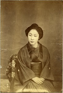 Japanese woman seated