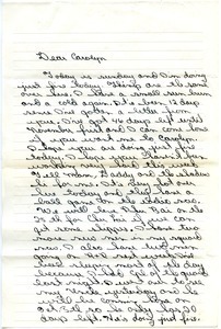 Letter from Ronald Wayne Schrum to Carolyn Ann Schrum