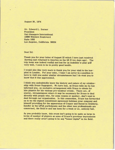 Letter from Mark H. McCormack to Edward L. Barner