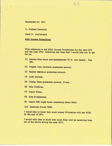 Memorandum from Mark H. McCormack to H. Richard Isaacson