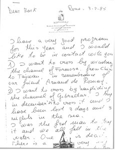 Letter from Ferrero Sergio to Mark H. McCormack