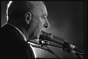 Hans J. Morgenthau speaking against the war at the National Teach-in on the Vietnam War