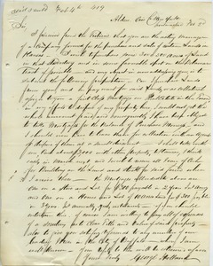 Letter from George Holland to Unidentified