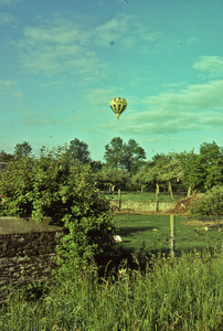 Forbes Magazine balloon in the air over Normandy