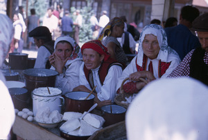 Dairy stand at Struga market