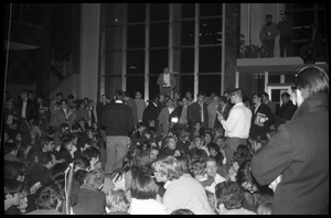 Sit-in protesting Dow Chemical Co. and the war in Vietnam, Student Union, UMass Amherst