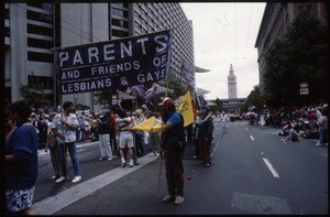 Parents and Friends of Lesbians and Gays marching in San Francisco Pride Parade