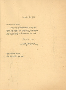 Letter from Ellen Irene Diggs to Jessica Smith