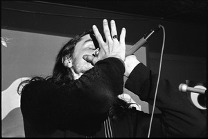 James Montgomery Band at Jack's: Montgomery playing the harmonica