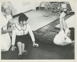 Woman in physical therapy