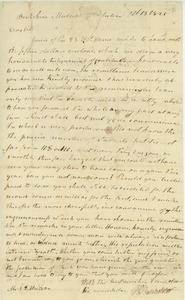 Letter from Dr. J. P. Batchelder to Erasmus Darwin Hudson