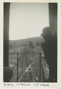 View of the base station of the Cog Railway on Mount Washington