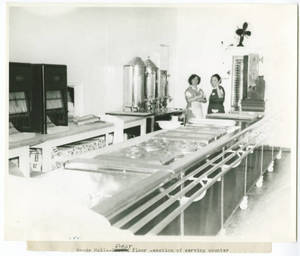 Woods Hall Serving Counter, 1943