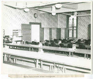 Woods Hall, First Floor Dining Room, 1943