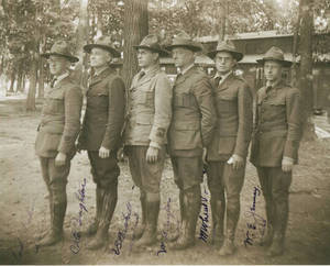 Puckett in Group at Fort Benjamin (1918)