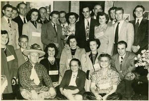 Peter V. Karpovich with Halloween group (1949)