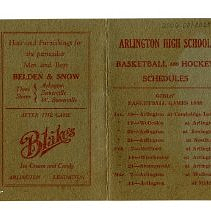1930 Basketball and Hockey Schedule Girls Teams