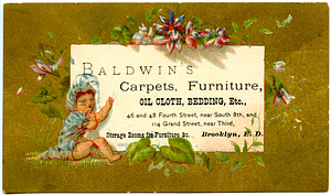 Baldwin's carpets, furniture, oil cloth, bedding, etc.