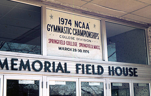 1974 NCAA Gymnastics Championships sign