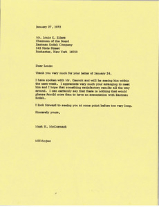 Letter from Mark H. McCormack to Louis K. Eilers