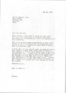 Letter from Mark H. McCormack to Julian Seymour